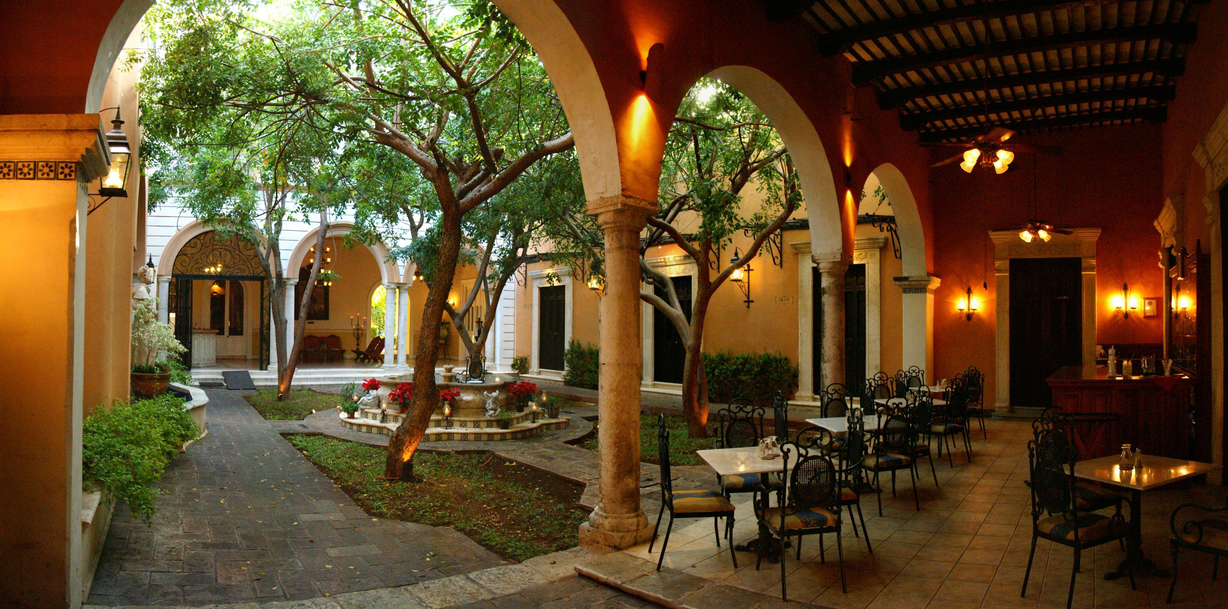 Hotel Boutique La Mision De Fray Diego Mérida Restaurant foto